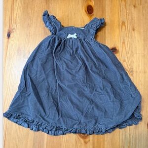 Adorable Gray Ruffle Kids Dress